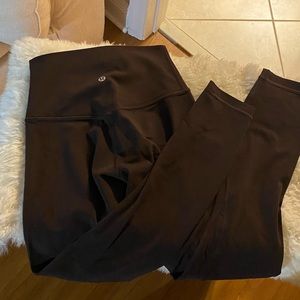 Dark brown lululemon align pant- worn once!